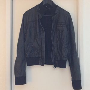 Faux leather bomber jacket from Urban Outfitters